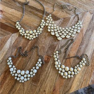 Four statement necklaces